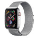 Apple Watch S4 44mm Silver Stainless Steel, Silver Steel Milanese LTE Вживанний (б/в)
