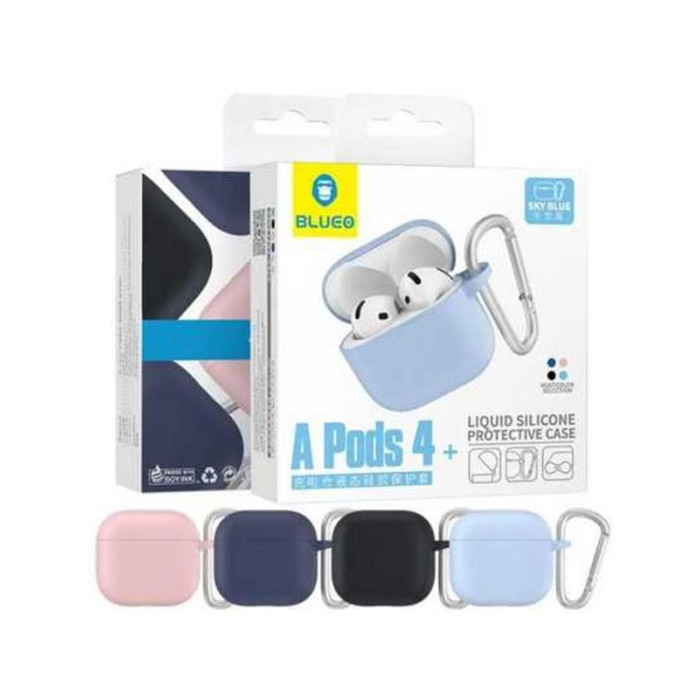Чохол для Apple AirPods 4 - Blueo Liquid Silicone Protective, Pink