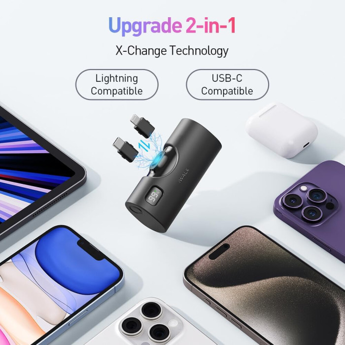 Додатковий аккумулятор iWalk 5000mAh Linkpod X Black