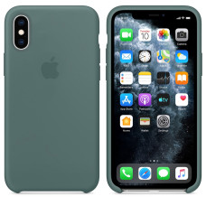 Чохол для iPhone X/Xs - Silicone Case, Pine Green (HC)