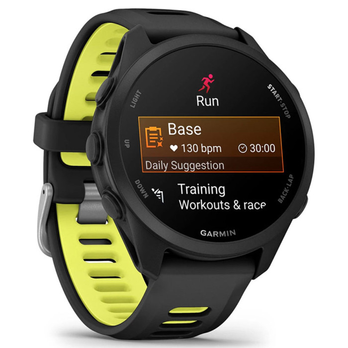 Смарт-годинник Garmin Forerunner 170 Black with Black/Amp Yellow Band