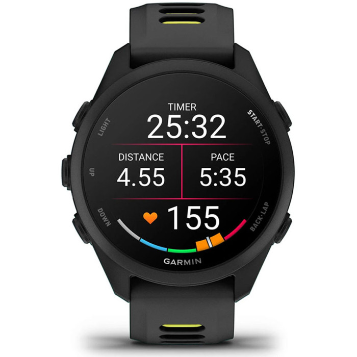 Смарт-годинник Garmin Forerunner 170 Black with Black/Amp Yellow Band