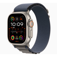 Apple Watch Ultra 2 Titanium, Blue Alpine Loop (Medium), LTE