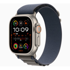 Apple Watch Ultra 2 Titanium, Blue Alpine Loop (Medium), LTE