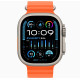 Apple Watch Ultra 2 Titanium, Orange Ocean Band (One Size), LTE