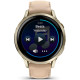 Смарт-годинник Garmin Venu 4 41mm Lunar Gold with Light Sand Leather Band