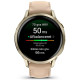 Смарт-годинник Garmin Venu 4 41mm Lunar Gold with Light Sand Leather Band