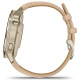 Смарт-годинник Garmin Venu 4 41mm Lunar Gold with Light Sand Leather Band