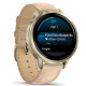 Смарт-годинник Garmin Venu 4 41mm Lunar Gold with Light Sand Leather Band