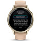 Смарт-годинник Garmin Venu 4 41mm Lunar Gold with Light Sand Leather Band