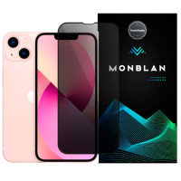Захисне скло для iPhone 13 / 13 Pro / 14 / 16e - Monblan, Anti-Peep