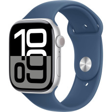 Apple Watch S10 42mm Silver, Denim Sport Band (M/L)