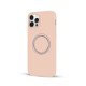 Чохол для iPhone 12 Pro Max - Pump Silicone Minimalistic, Circles on Light