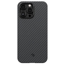 Чохол для iPhone 14 Pro - Pitaka 3 Twill 1500D MagSafe, Black / Grey