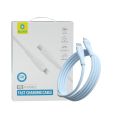 Кабель USB-C to Lightning - Blueo, Liquid Silicone, Blue