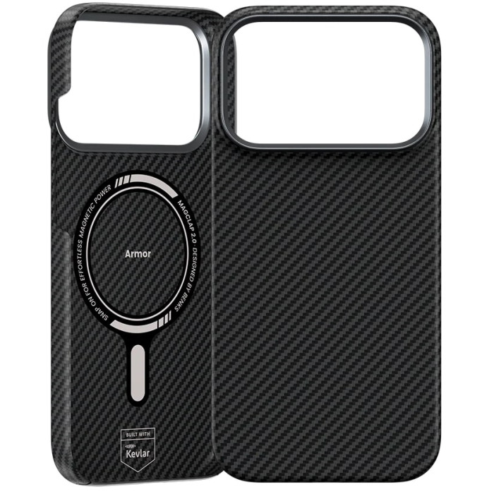 Чохол для iPhone 17 Pro / 18 Pro - Benks Armor Air Kevlar (600D) MagSafe, Black