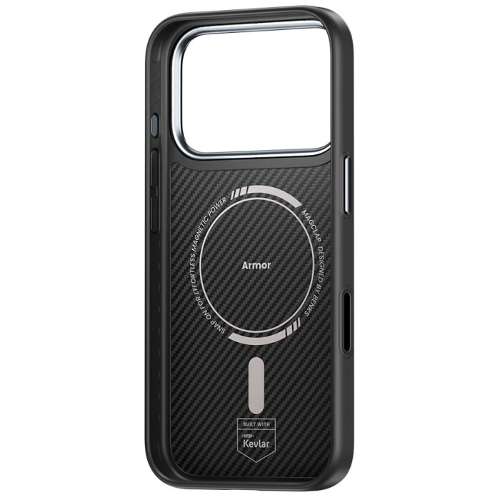 Чохол для iPhone 17 Pro / 18 Pro - Benks Armor Pro Kevlar (600D) MagSafe, Black