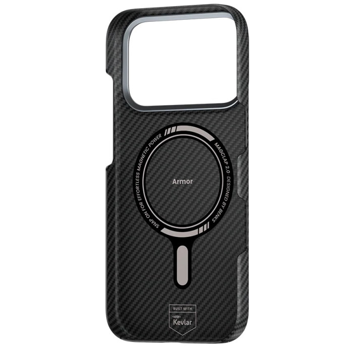 Чохол для iPhone 17 Pro Max / 18 Pro Max - Benks Armor Air Kevlar (600D) MagSafe, Black