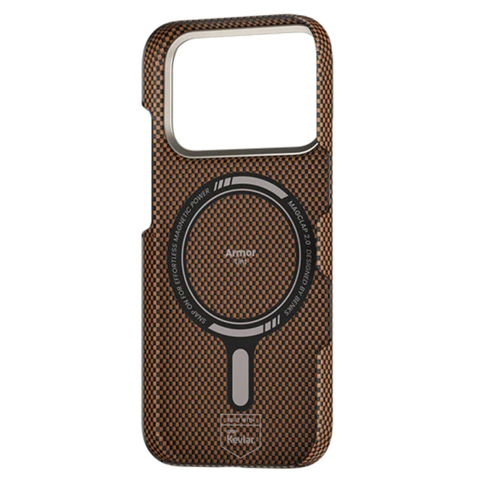 Чохол для iPhone 17 Pro Max / 18 Pro Max - Benks Armor Tint Kevlar MagSafe, Gold