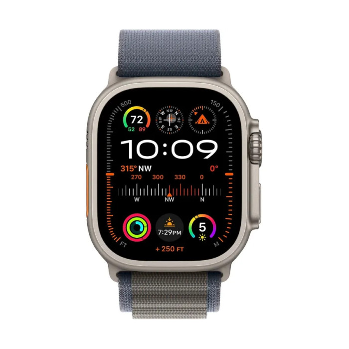 Apple Watch Ultra 2 Titanium, Blue Alpine Loop (Medium), LTE Як новий