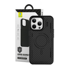 Чохол для iPhone 14 Pro - Blueo Punk Armor Aramid Fiber MagSafe, Black