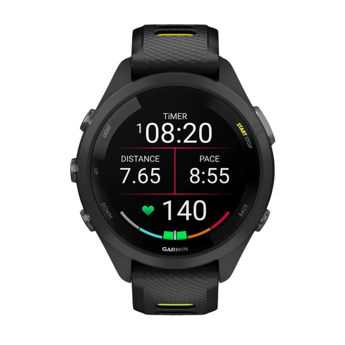 Смарт-годинник Garmin Forerunner 265S Black Bezel and Case w. Black/Amp Yellow S. Band