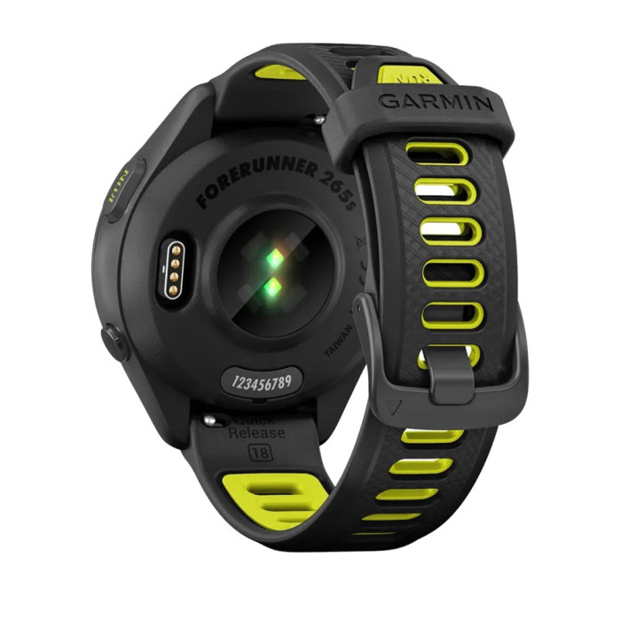 Смарт-годинник Garmin Forerunner 265S Black Bezel and Case w. Black/Amp Yellow S. Band