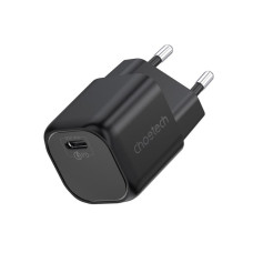 Зарядний пристрій - Choetech 30W GaN PD USB-C Wall Charger Black