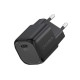 Зарядний пристрій - Choetech 30W GaN PD USB-C Wall Charger Black