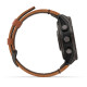 Смарт-годинник Garmin Fenix 8 Pro 47mm AMOLED Carbon Gray DLC Titanium with Chestnut Leather Band