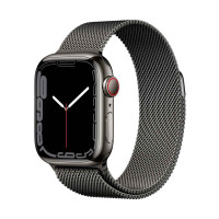 Apple Watch S7 45mm Graphite Stainless Steel, Graphite Stainless Steel Loop LTE Вживаний (б/в)