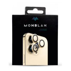 Захисне скло камери для iPhone 14 Pro / 14 Pro Max - Monblan, Metal Ring Series, Gold
