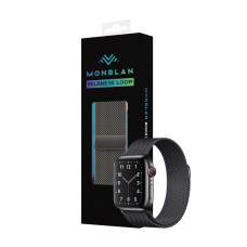 Ремінець для Apple Watch - 38/40/41mm, Monblan Milanese Series, Black