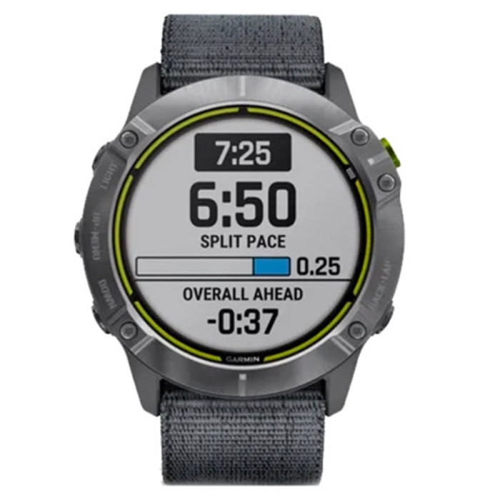 Смарт-годинник Garmin Enduro Steel with Gray UltraFit Nylon Strap
