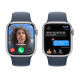 Apple Watch S9 45mm Silver, Storm Blue Sport Band (S/M), LTE