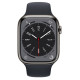 Apple Watch S8 45mm Graphite Stainless Steel, Midnight Sport Band MNW23 (GPS+LTE)