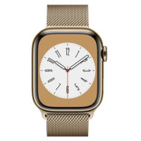 Apple Watch S8 41mm Gold Stainless Steel, Gold Milanese Loop (LTE)