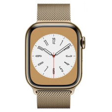 Apple Watch S8 41mm Gold Stainless Steel, Gold Milanese Loop (LTE)