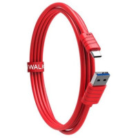 Кабель USB to USB-C - iWalk, Twister C 1m, Red