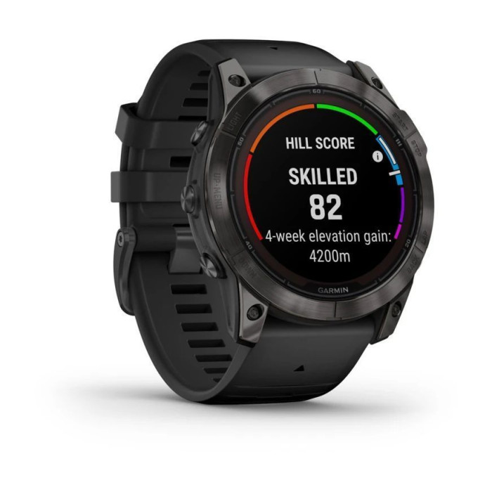 Смарт-годинник Garmin Fenix 7X Pro Sapphire Solar Carbon Gray DLC Tit with Black Band Вживаний (б/в)