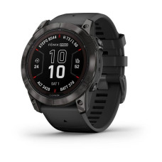 Смарт-годинник Garmin Fenix 7X Pro Sapphire Solar Carbon Gray DLC Tit with Black Band Вживаний (б/в)