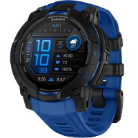Смарт-годинник Garmin Instinct 3 45mm AMOLED Black with Blue Band