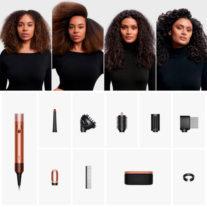 Стайлер Dyson HS08 Airwrap i.d.™ Multi-Styler and Dryer Curly+Coily Amber Silk