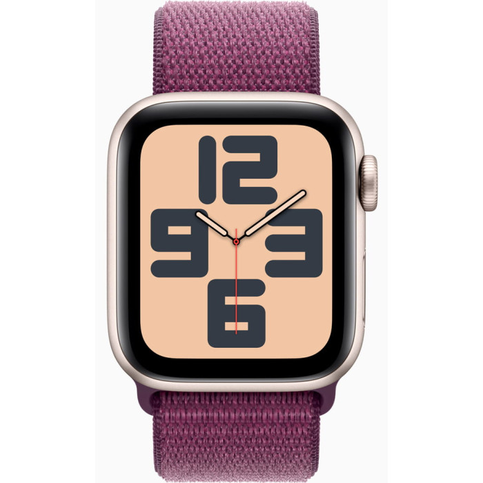 Apple Watch SE (2Gen) 40mm Starlight, Plum Sport Loop (2024)