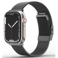 Ремінець для Apple Watch - 42/44/45/46/49mm, AmazingThing Titan Metal, Black