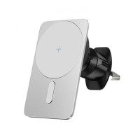Тримач з безпровідною зарядкою WIWU Wi-Q001 Liberator Wireless Charger with MagSafe 15W White