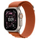 Apple Watch Ultra 3 Natural Titanium, Terra Cotta Alpine Loop, (Large), LTE