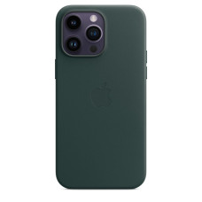 Чохол для iPhone 14 Pro Max - Apple Leather MagSafe, Forest Green