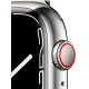 Apple Watch S7 45mm Silver Stainless Steel, Silver Milanese Loop LTE