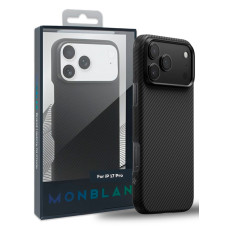 Чохол для iPhone 17 Pro - Monblan Kevlar Air MagSafe, Black Gray